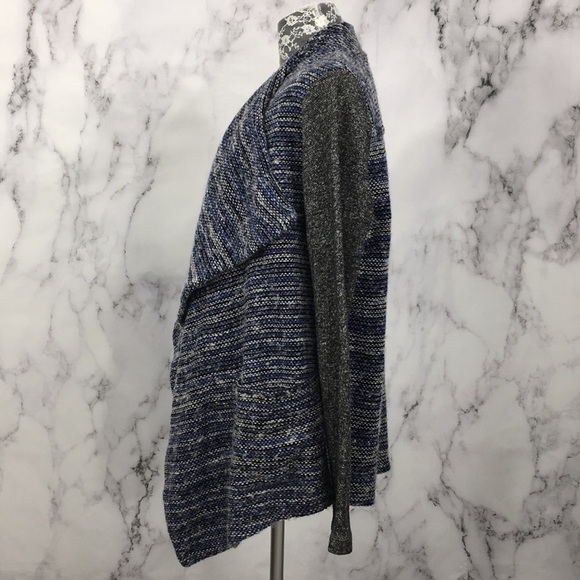 Lucky Brand Blue Knit Long Sleeve Duster Cardigan - Picture 4 of 8